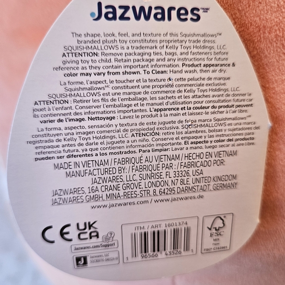 NWT Squishmallow Giant 24" Erica the Chinchilla Pristine Condition Smoke-free - Picture 7 of 11